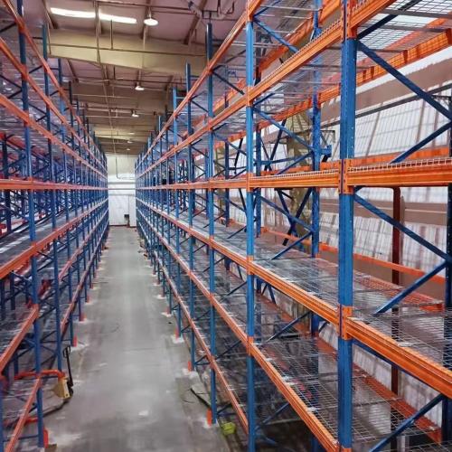 Pallet rack for warehouse storage steel wire mesh